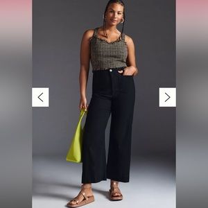 Colette Cropped Wide-Leg Pants by Maeve